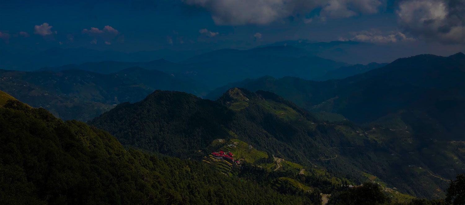 Shimla valley view from Redwood Camp